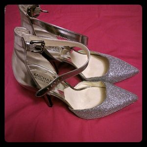 Michael Kors silver heels