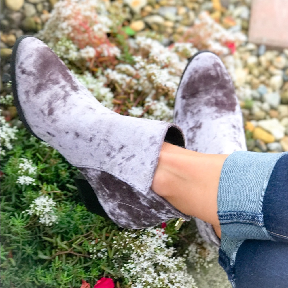 LAST PAIR! Crushed Suede Booties - Picture 2 of 8