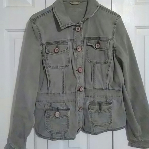 Faded Glory Jackets & Blazers - Green denim jacket