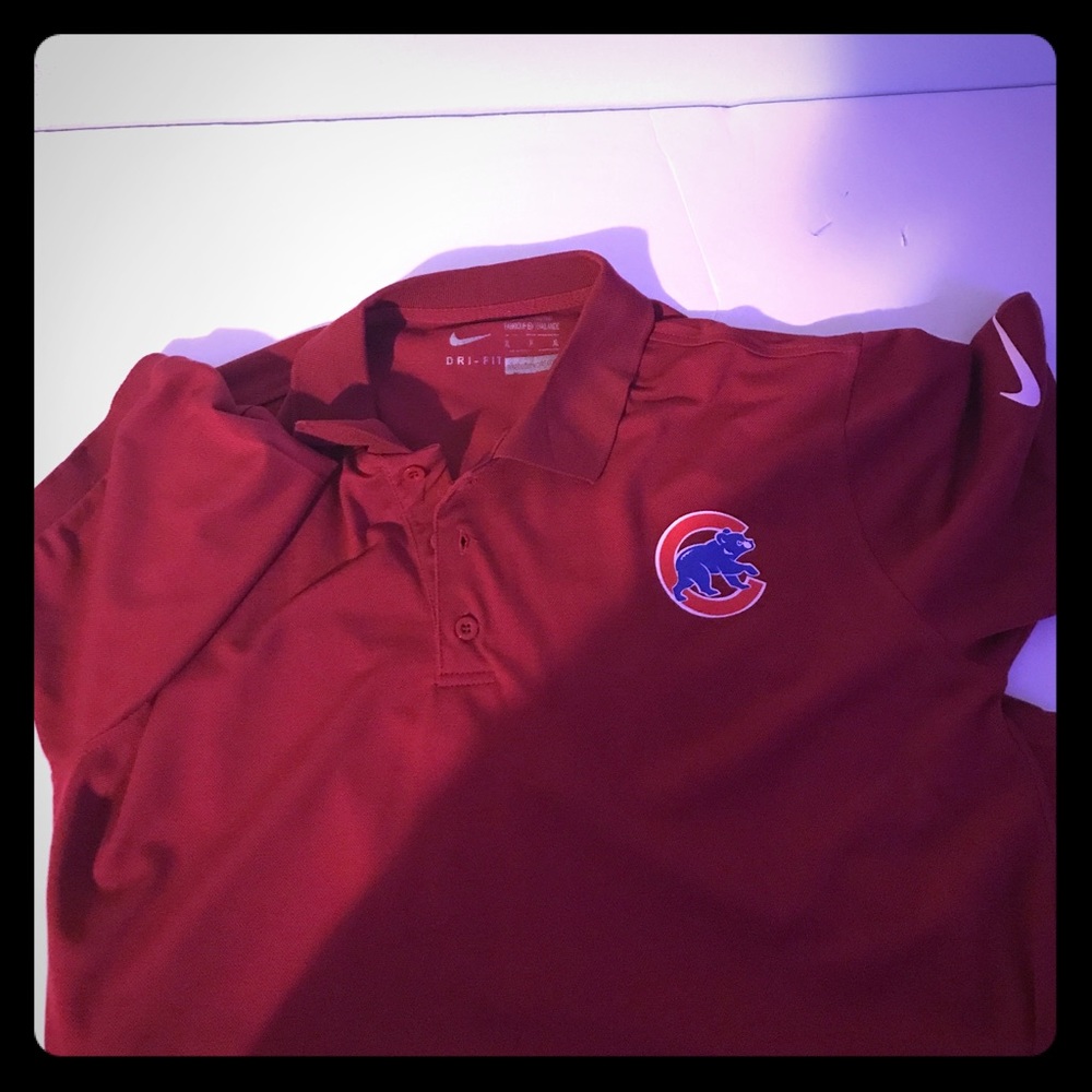 Large fitting Chicago Cubs polo Nike