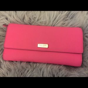 Sold!Kate spade wallet hot pink