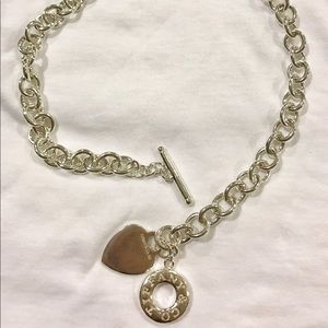 lowered price tiffany & co heart toggle necklace