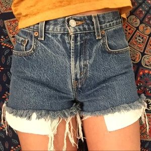 High waisted Levi's shorts