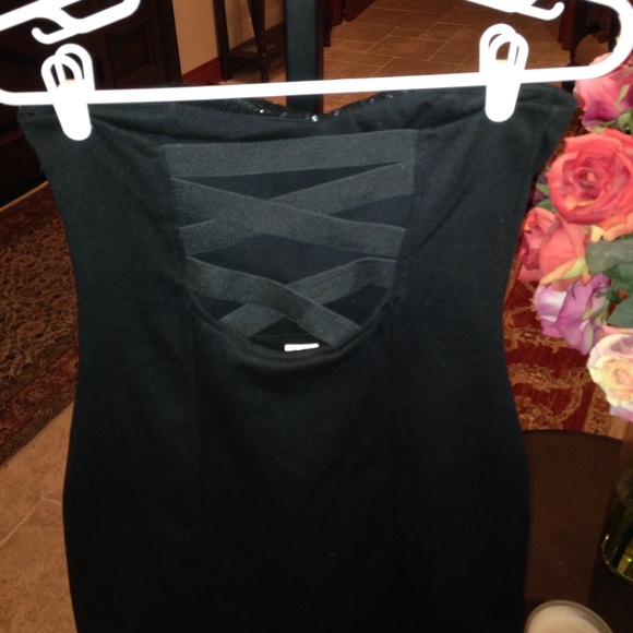 Flirty, Strapless, Sequin Dress - Picture 3 of 3