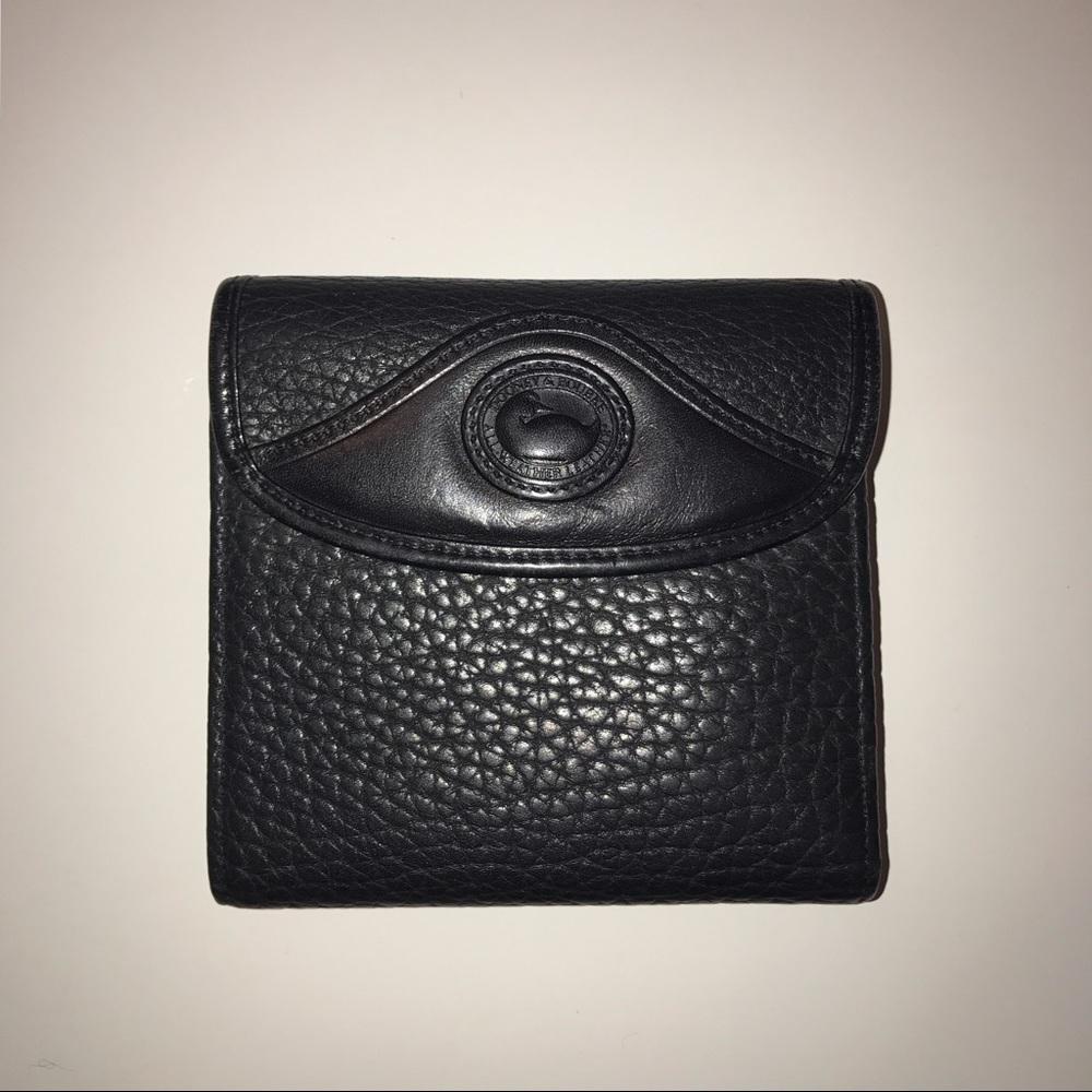 Black wallet with coin holder