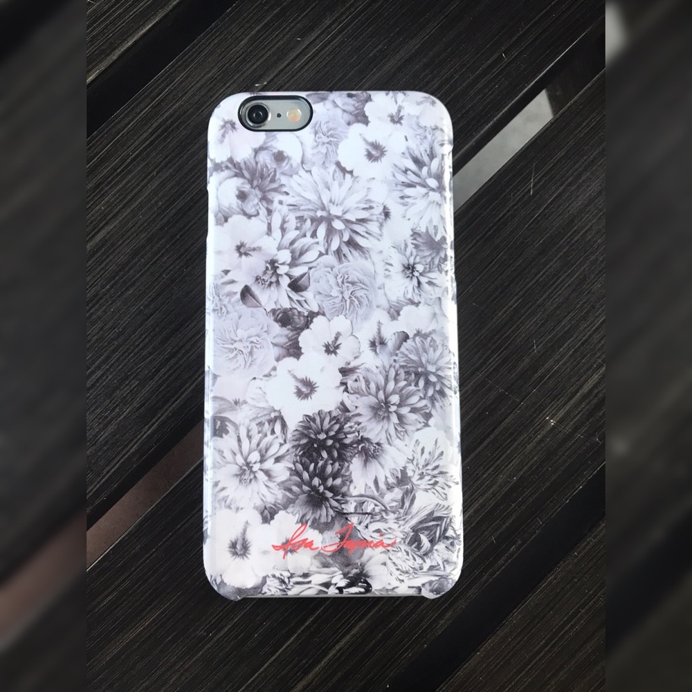 White/ Grey Flower IPHONE 6 Case