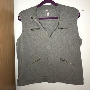 A gray miltary inspired vest