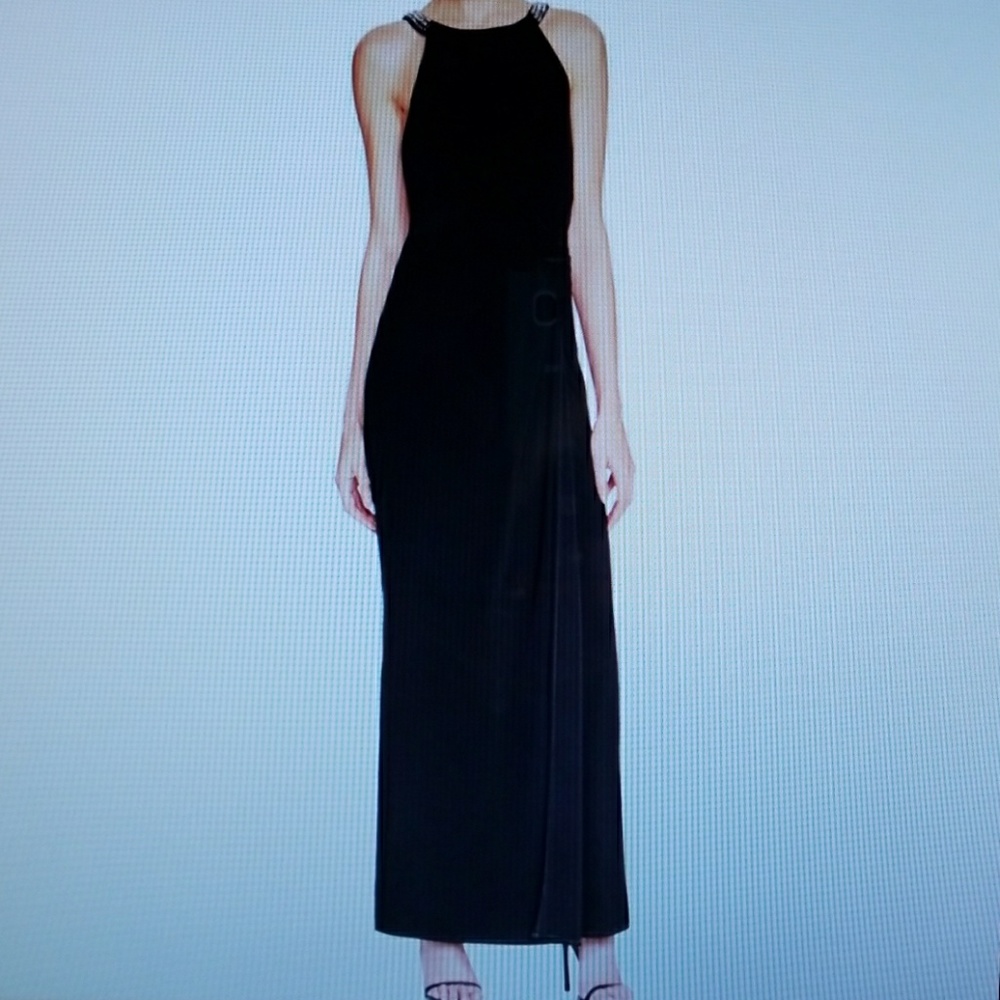 NWT Matte black Formal gown dress