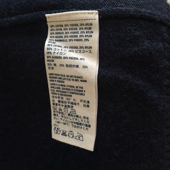 NEW Abercrombie Cardigan Navy Knit Vest - Picture 5 of 5