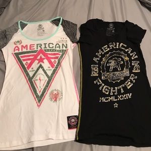 Women's BRAND NEW affliction shirts