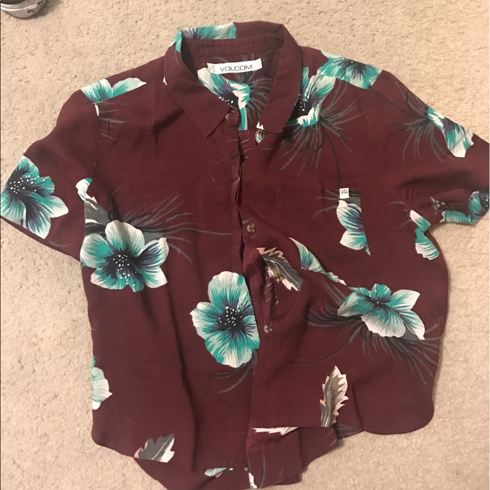 Hawaiian half top tshirt