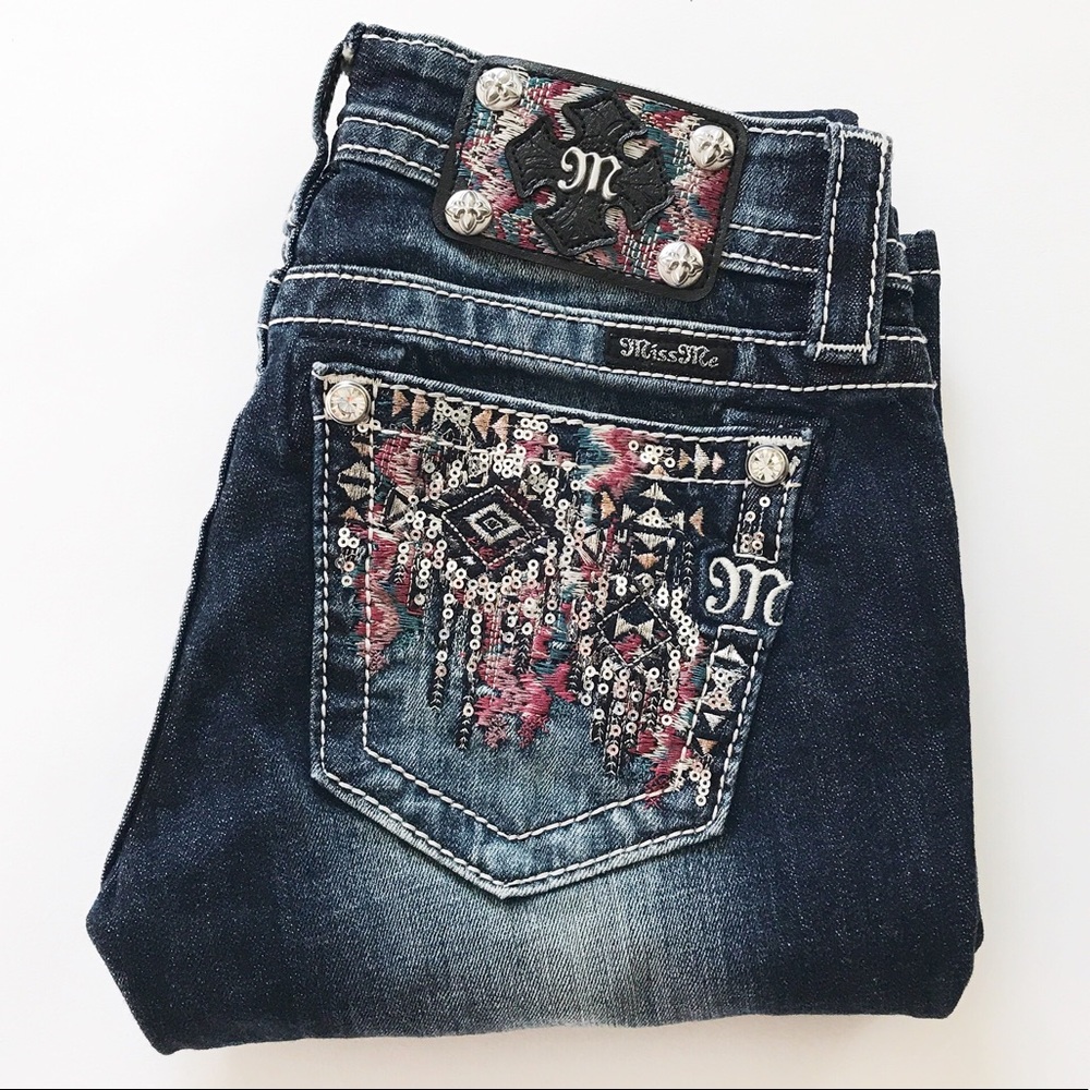 Last one Sz 24🌹Miss me signature bootcut jeans - Picture 2 of 8