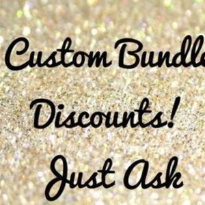 Ask for discount on bundles!