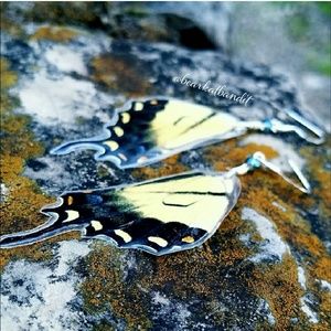 SALE! "Vagrant Vision"- Real ButterflyWing Earings