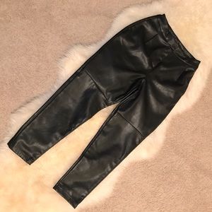 *FINAL PRICE* TOPSHOP women blK faux leather pants
