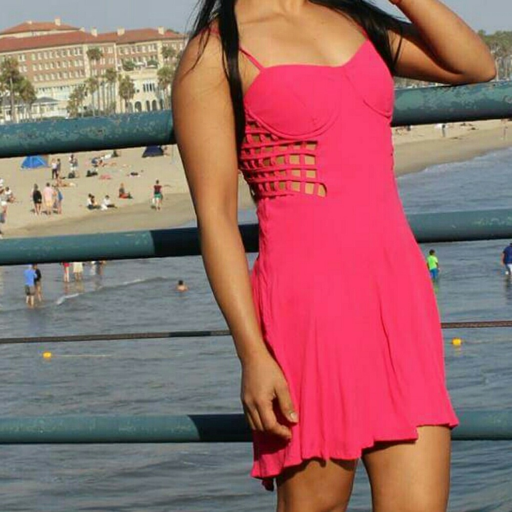 Hot pink beautiful  dress
