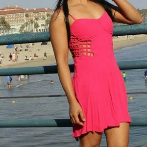 Hot pink beautiful  dress