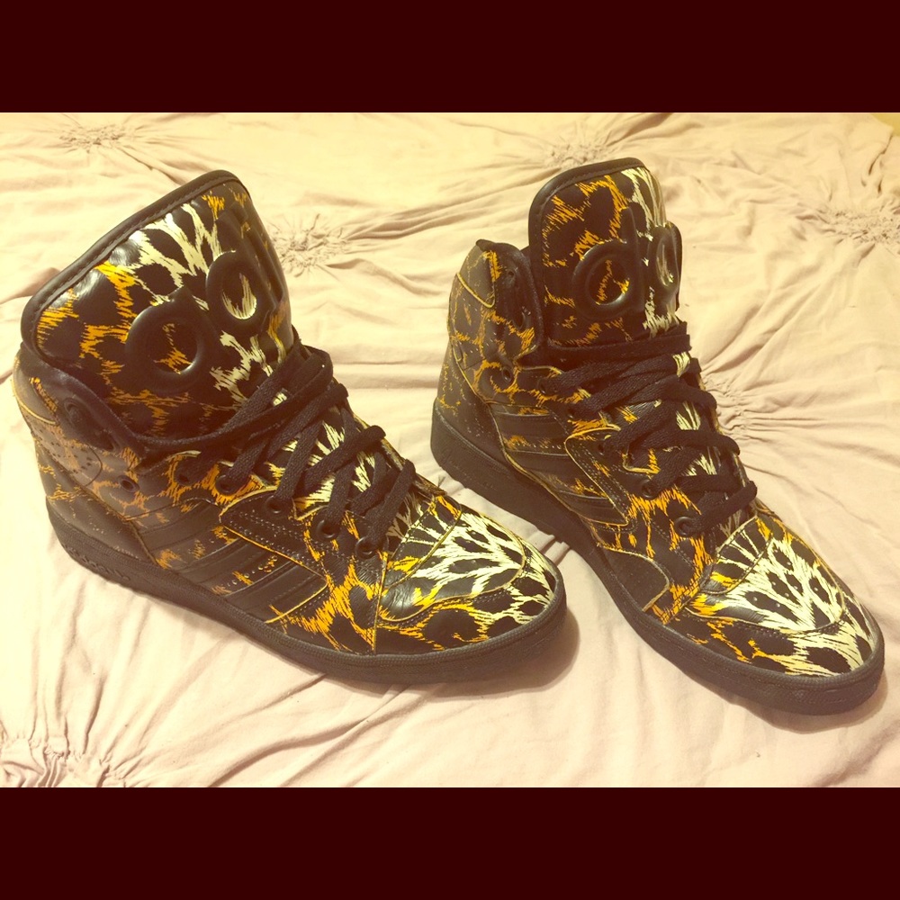 Leopard Print Hightop Adidas