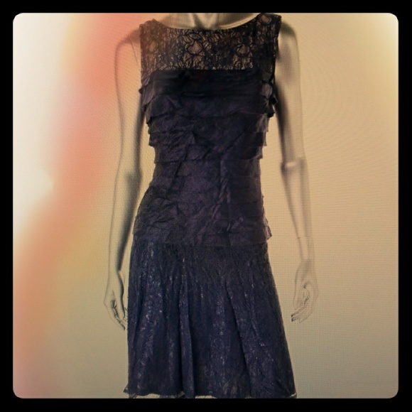 NWT Orgonza lace cocktail dress - Picture 1 of 4