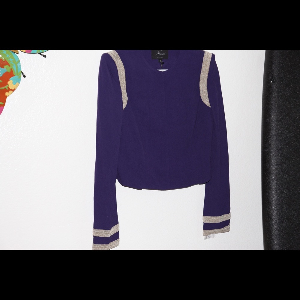 Nonoo purple jacket with details