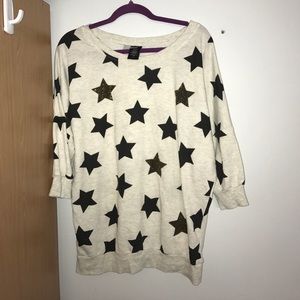 😊 Star 3/4 sleeve sweater