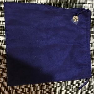 Authentic Deep Blue Tory Burch Dust/Jewelry Bag