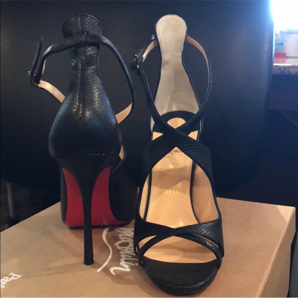 Christian Louboutin heels.