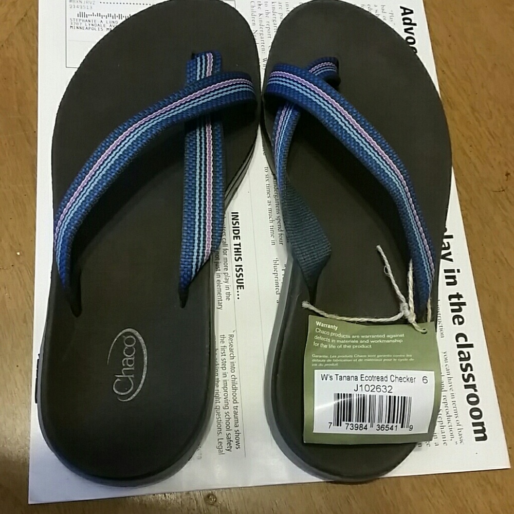 Women's Chaco Tanana Ecotread Checker Sandals