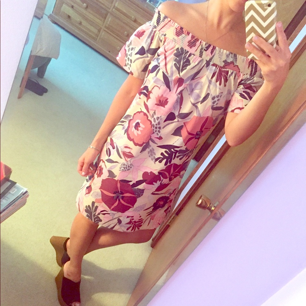 Loft off the shoulder dress