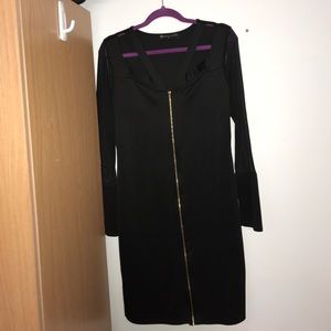 Fashion to figure mesh sleeve dress