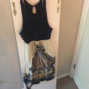 Lightweight, high necked summer dress