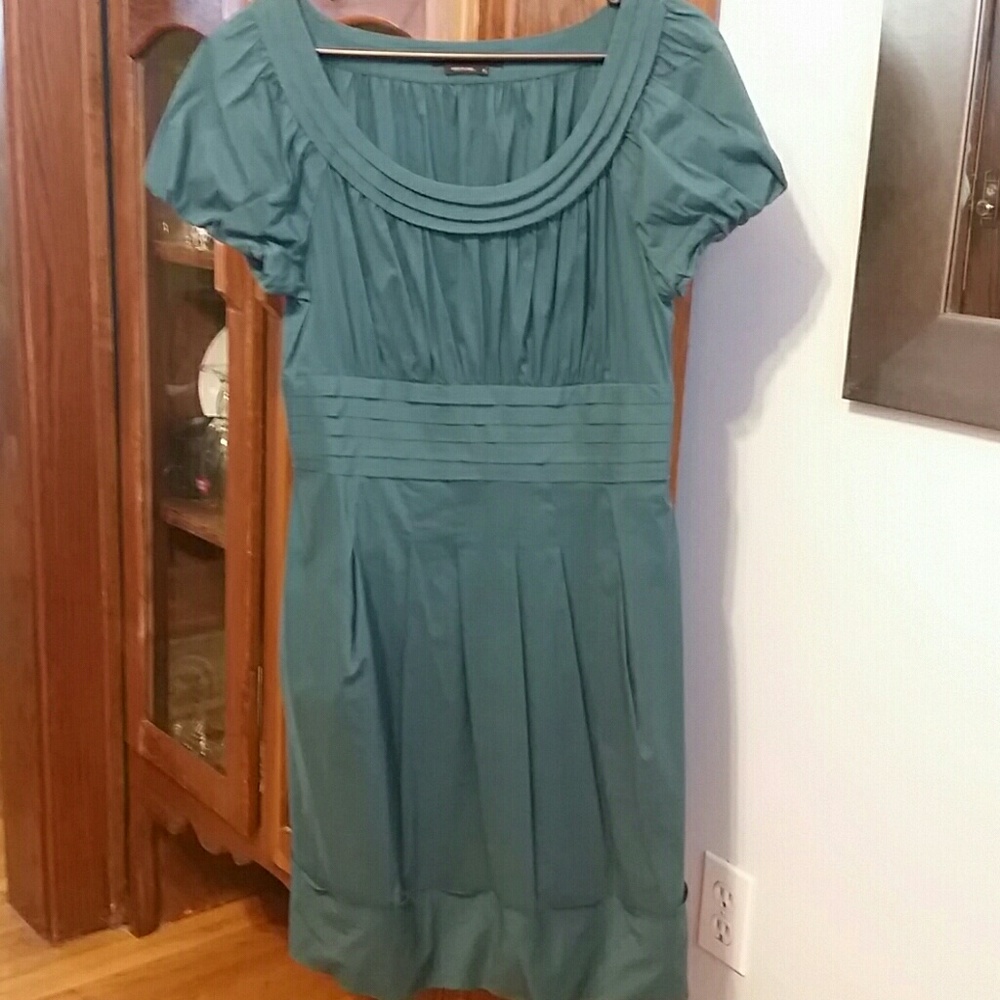 Teal BCBGMAXAZRIA dress