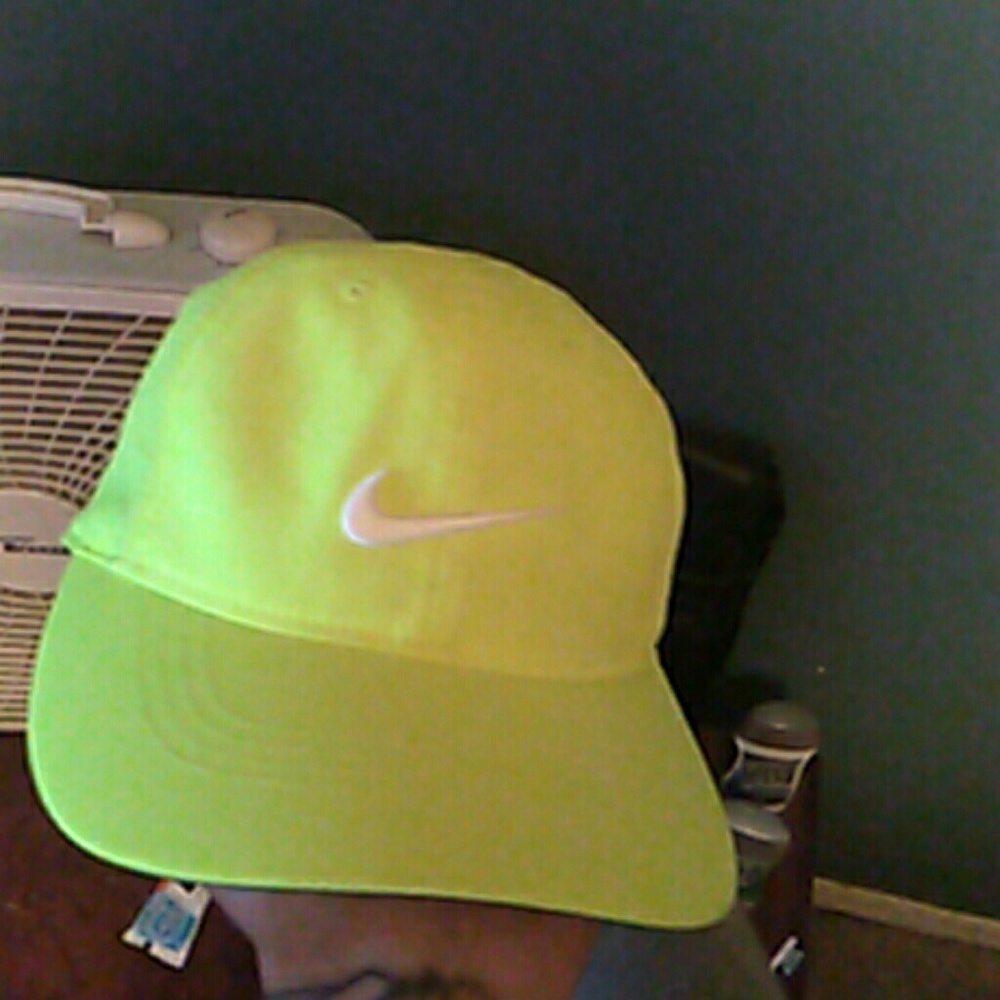 Highlighter color nike hat