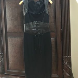 BeBe Dress Leather and Black