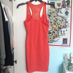 Garage Bright Orange Mini Dress
