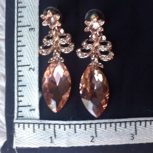 Rose Gold Colored Earrings