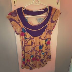 Bold colored top - easy to dress up and down!