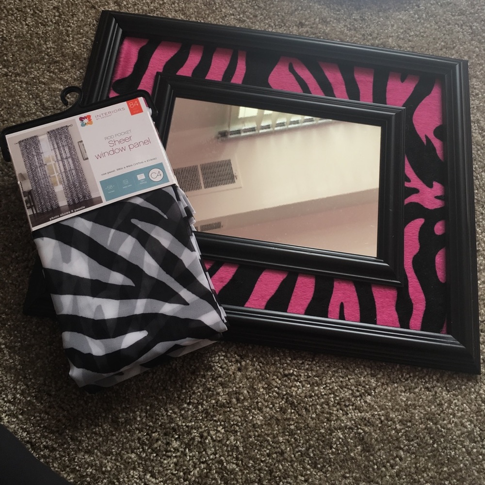 Zebra print room decor bundle