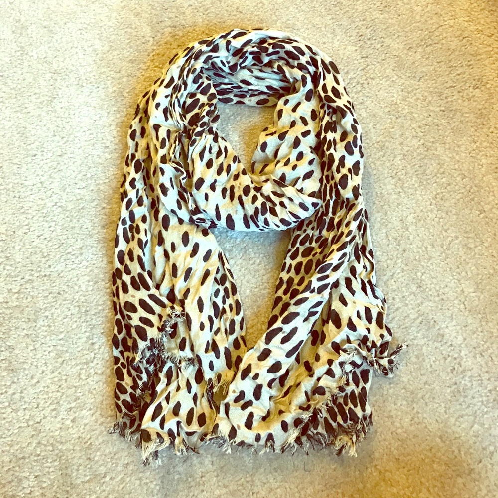 Jcrew lightweight leopard scarf