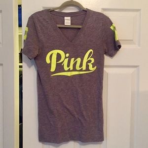Victoria's Secret PINK V-neck T-shirt Size Small