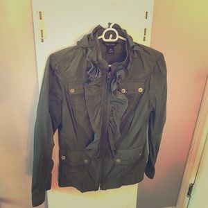 Deep, army green jacket - perfect for dressing up!