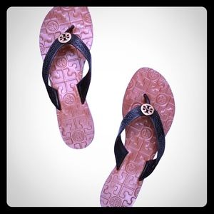 Tory Burch authentic Thora Black Thong Sandal