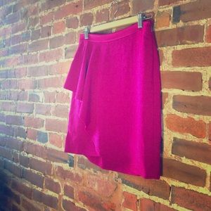 NWOT Anthropologie leifsdottir pink ruffle skirt