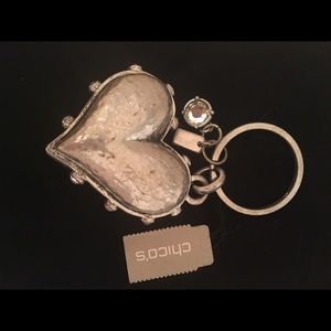 Brand new Chico's heart key ring. Valentine’s Day!