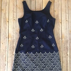 Lilly Pulitzer embroidered sailboat dress