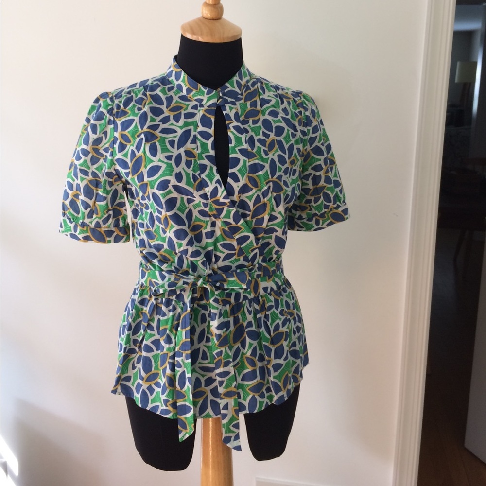 4/$15 SUPER SALE INC Cotton Wrap Blouse