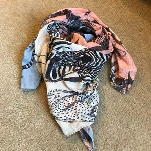 Madewell animal scarf