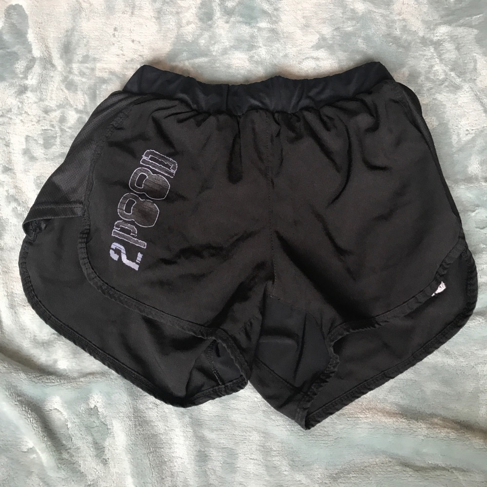 2Pood black work out shorts