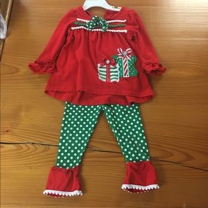 Christmas shirt and pants outfit