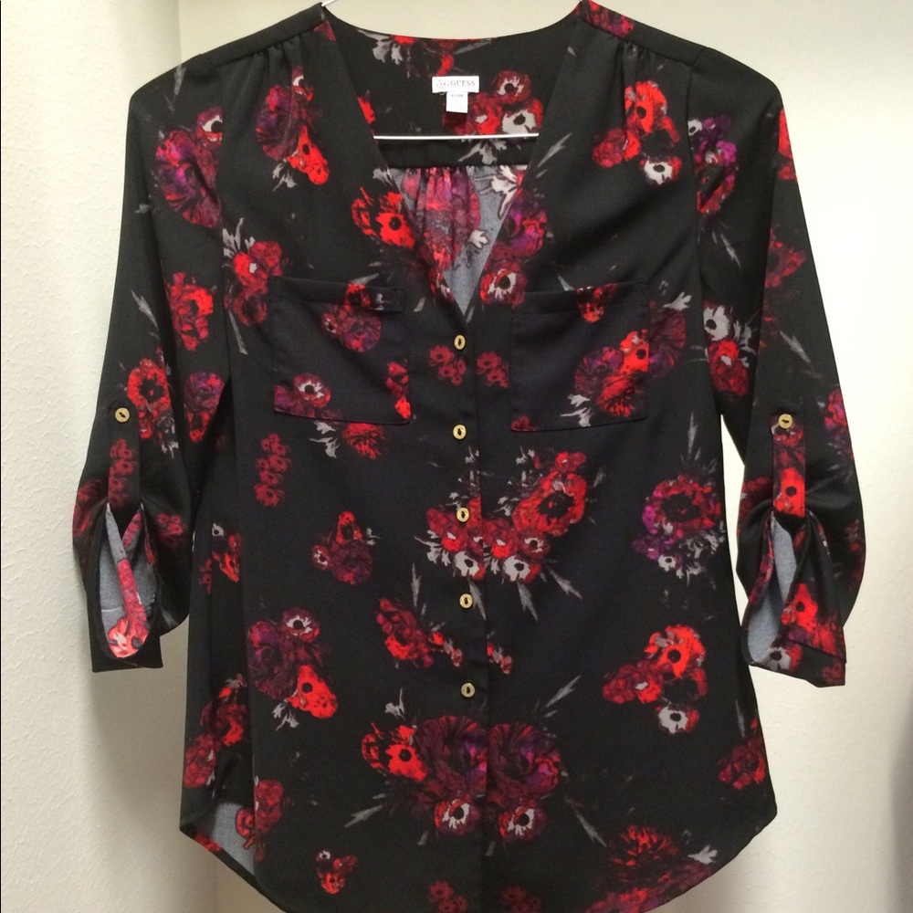 Guess floral blouse